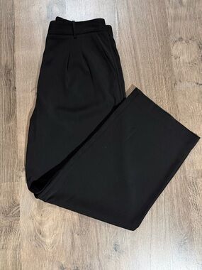 French Connection Black Wide-Leg Trousers